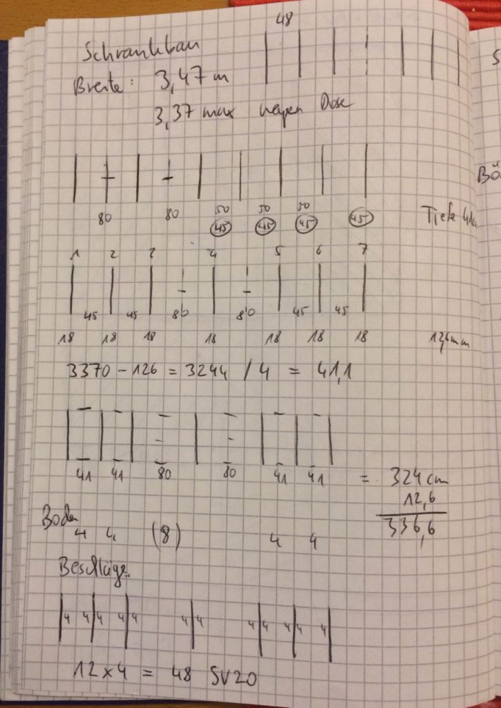 Schrankbau im System32 - Teil 1 Planung des Korpus